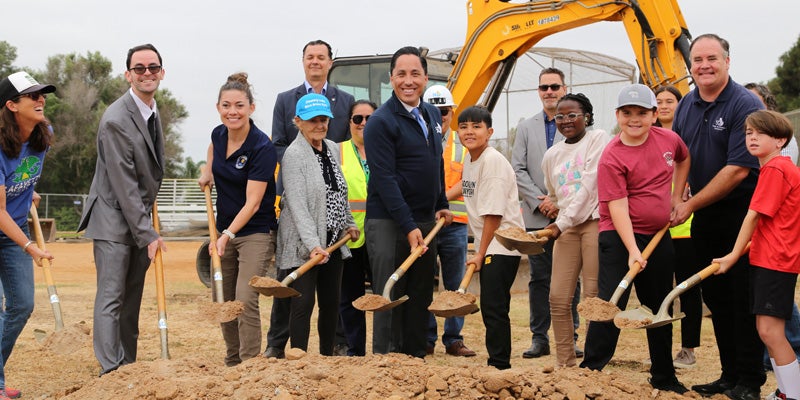 Mayor Todd Gloria at groundbreaking ceremony in Clairemont