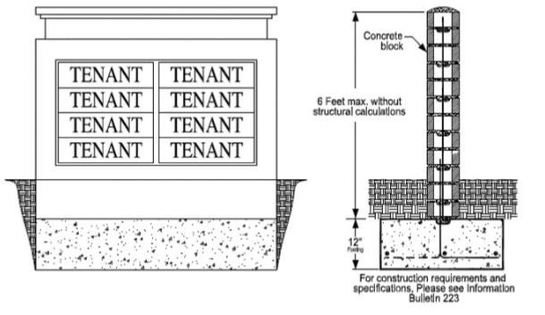 Typical Ground/Monument Sign